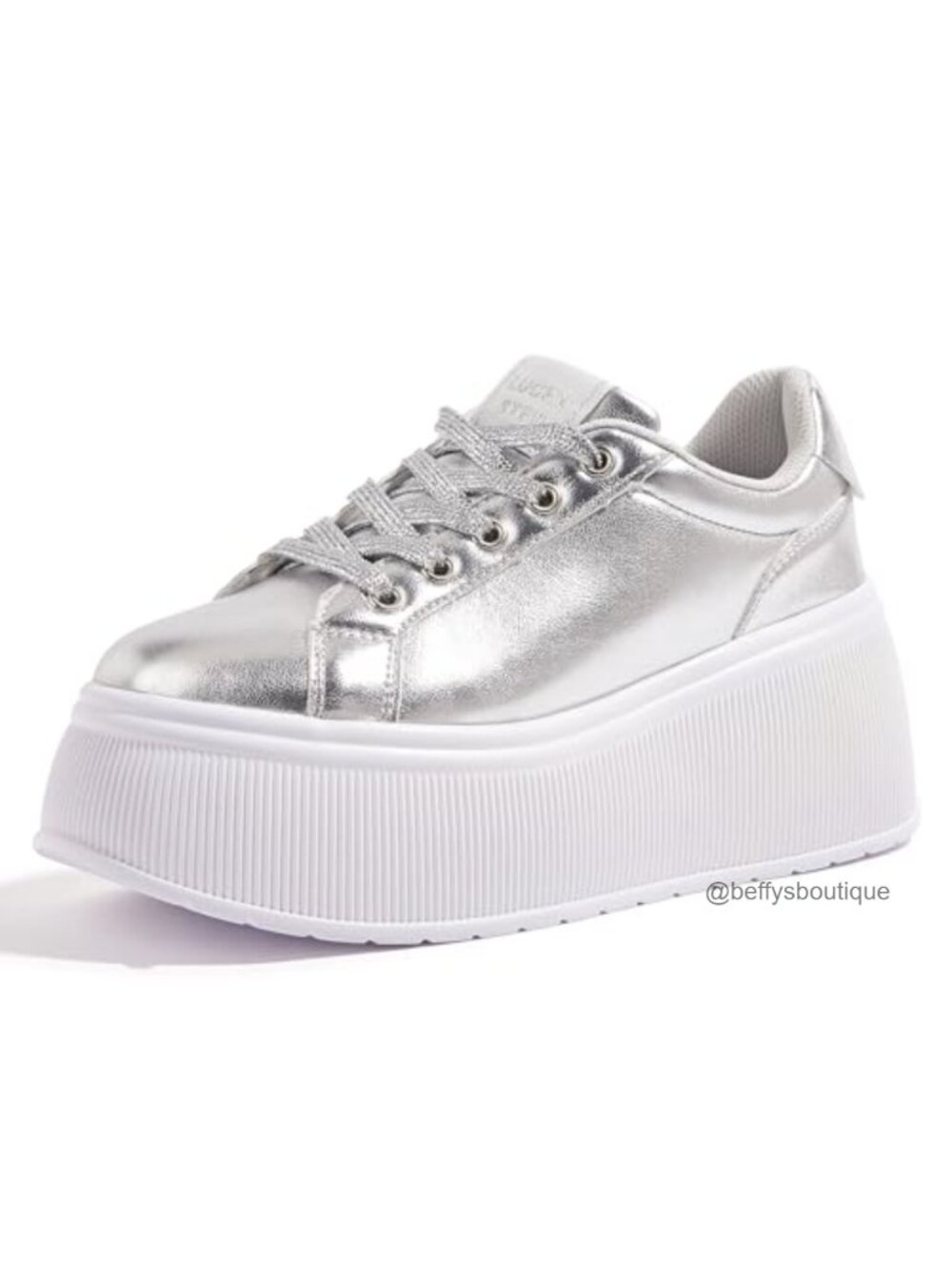 Platform Wedge Canvas Sneakers Lace-Up Casual Walking Shoes